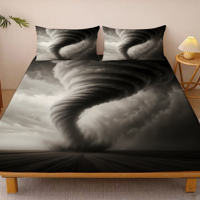Premium Soft Cartoon Print Fitted Sheet Set – 16" Deep Pocket Comfort