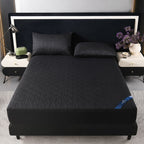 Luxe Black Deep Pocket Fitted Sheet Set